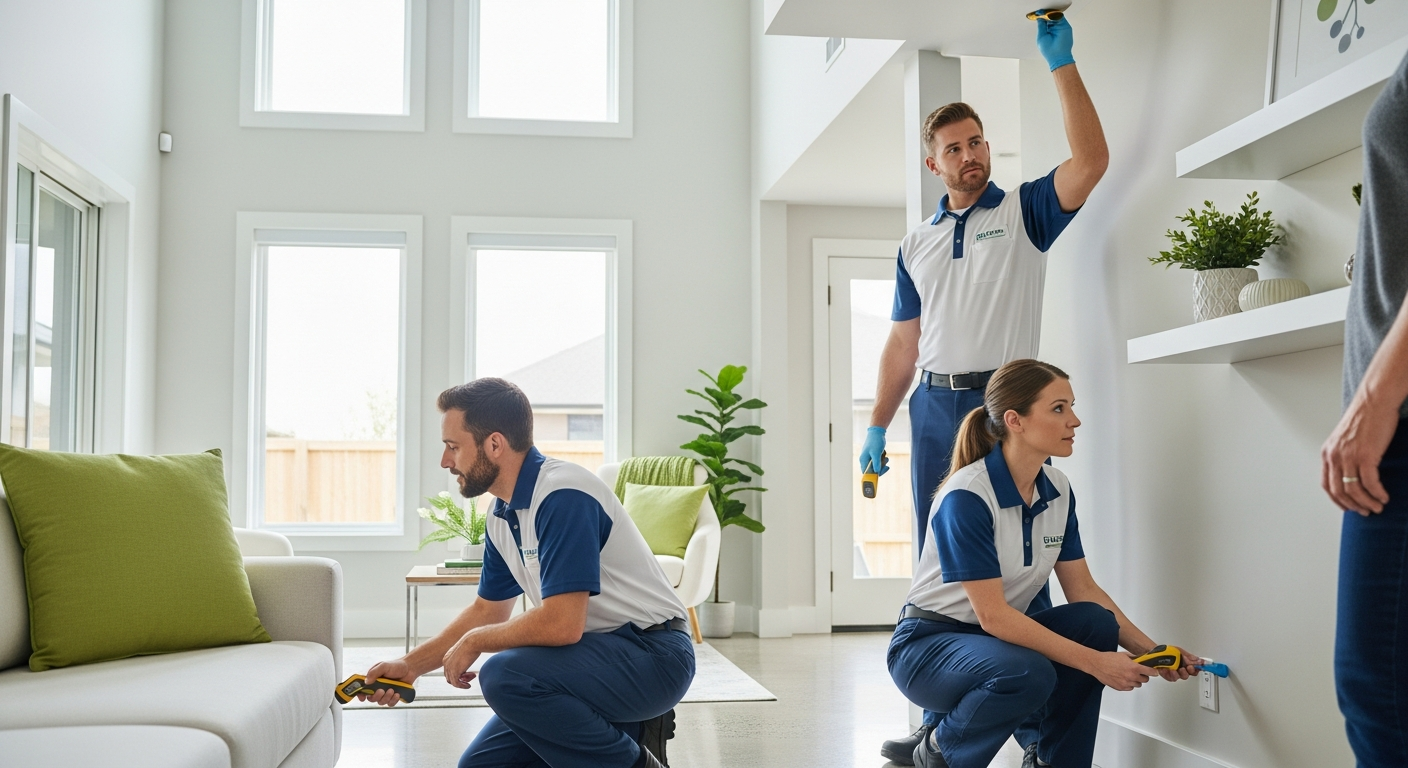 Restoration professionals at work